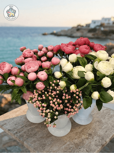 Mevsim taze şakayık buketi – Göcek Marine Flowers
